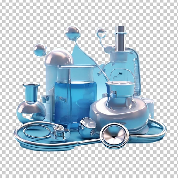 PSD realistic stethoscope set doctor equipment for checking heartbeat and breath of patient