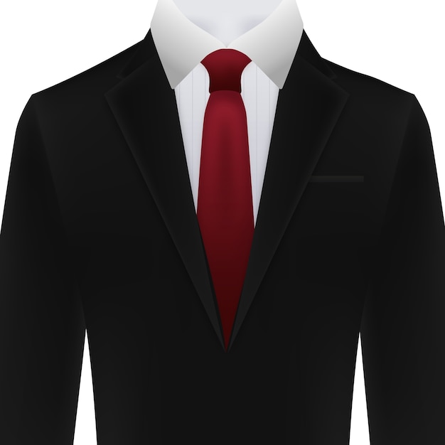 Realistic suit illustration