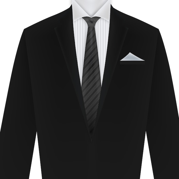 Realistic suit illustration