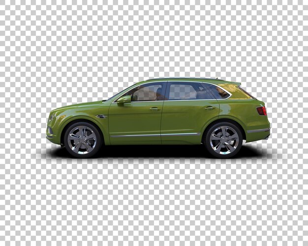 realistic suv isolated on background 3d rendering illustration