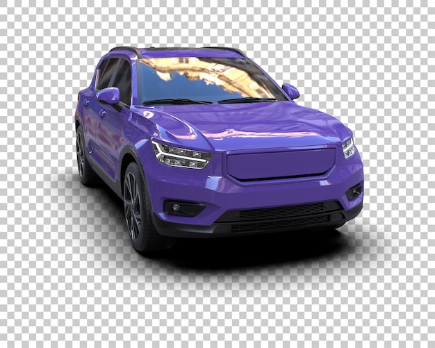 realistic suv isolated on background 3d rendering illustration