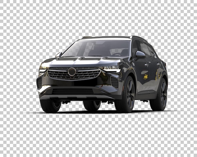 リアルなSUVが背景に隔離された 3D レンダリングイラスト
