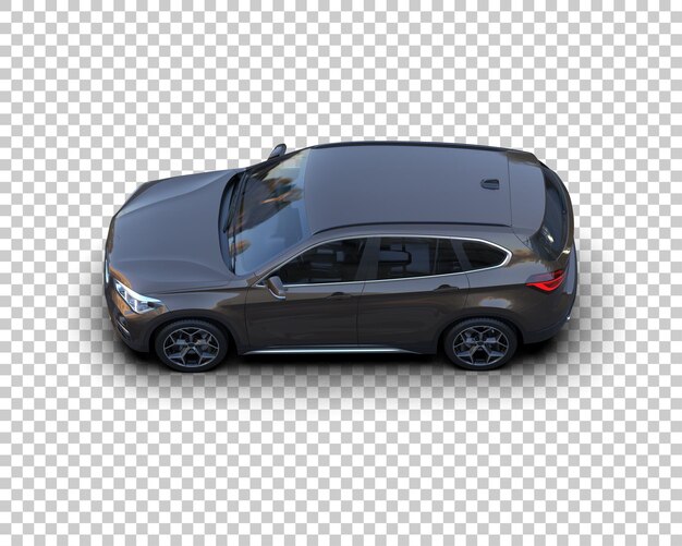 Realistic SUV isolated on background 3d rendering illustration