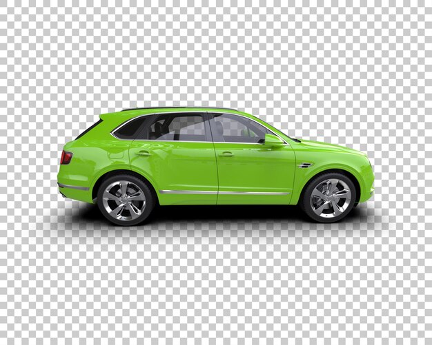 realistic suv isolated on background 3d rendering illustration