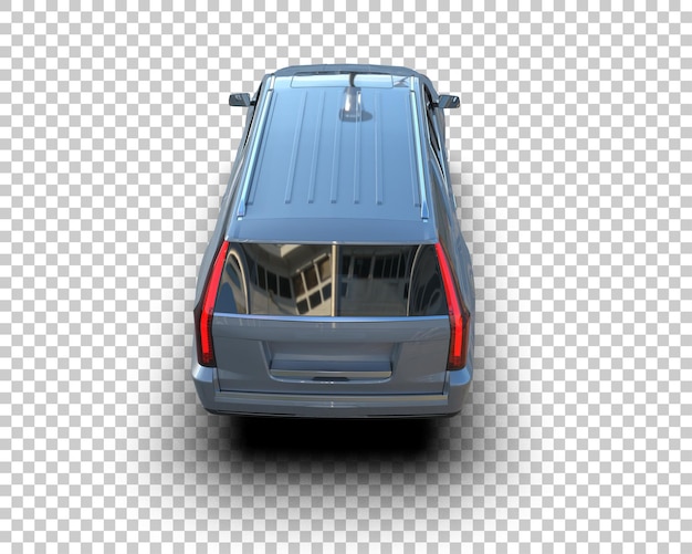 รถ SUV สมจริงแยกจากพื้นหลัง ภาพเรนเดอร์ 3 มิติ