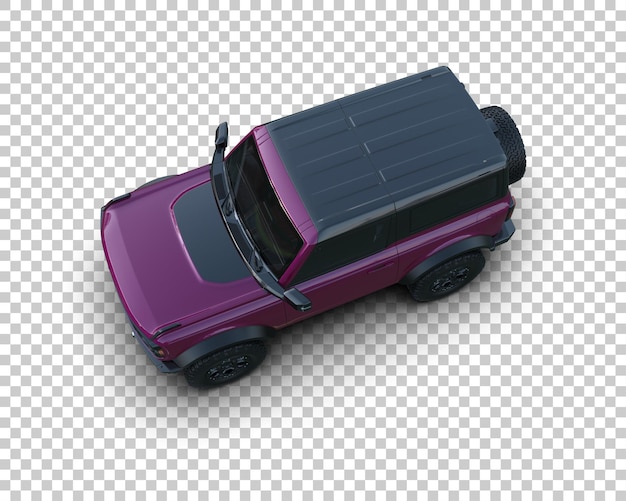 realistic suv isolated on background 3d rendering illustration