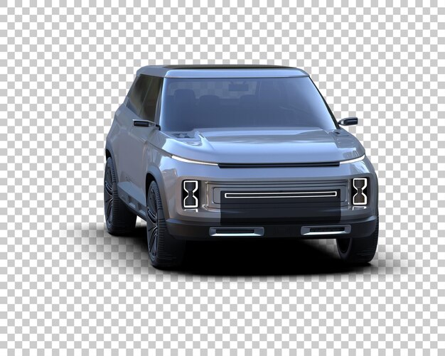 realistic suv isolated on background 3d rendering illustration