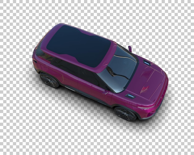 realistic suv isolated on background 3d rendering illustration