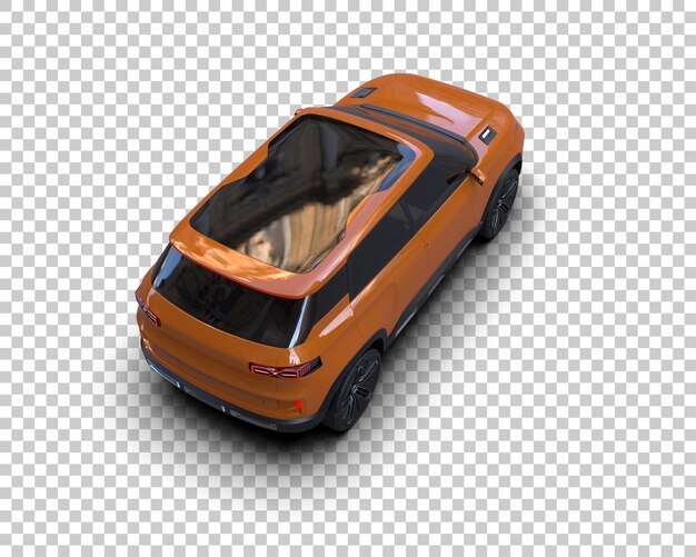 realistic suv isolated on background 3d rendering illustration