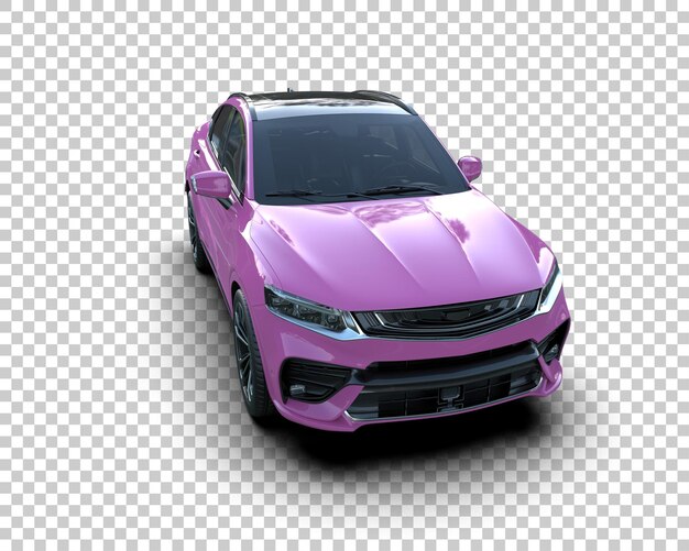 realistic suv isolated on background 3d rendering illustration