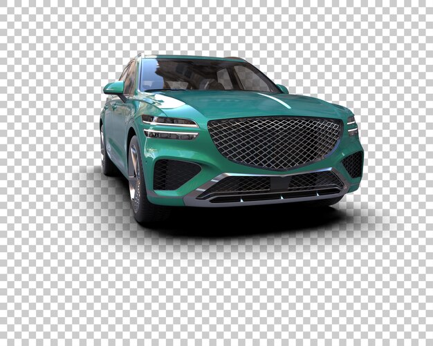 realistic suv isolated on background 3d rendering illustration