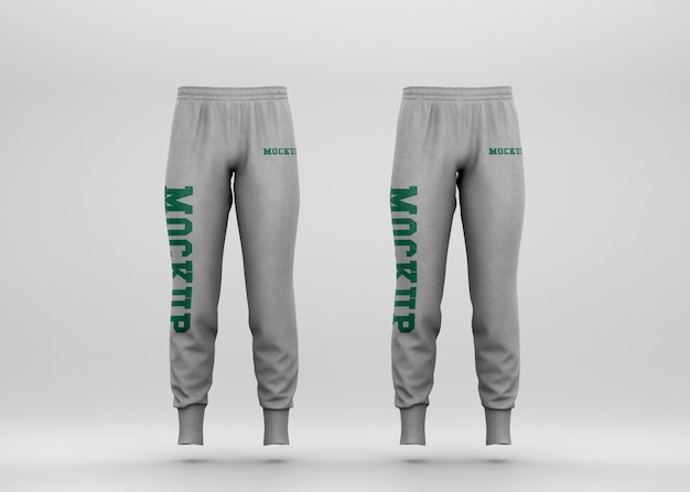 PSD realistic sweatpants mockup