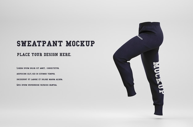 PSD realistic sweatpants mockup