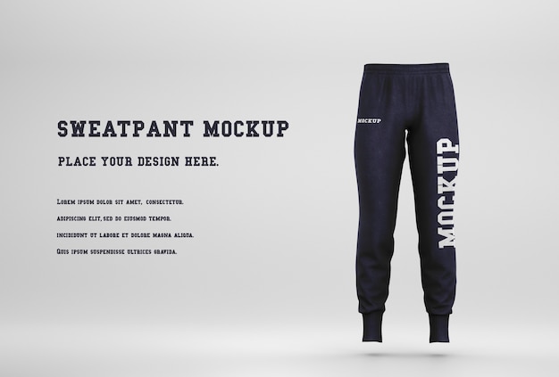 PSD realistic sweatpants mockup