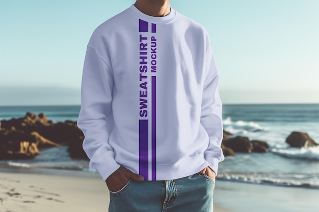 PSD realistic sweatshirt mockup