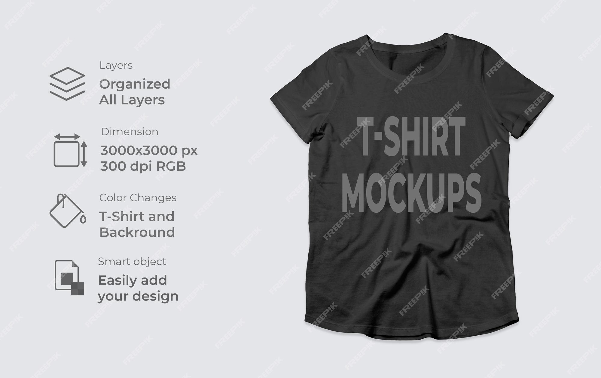 Premium PSD | Realistic t-shirt mockup