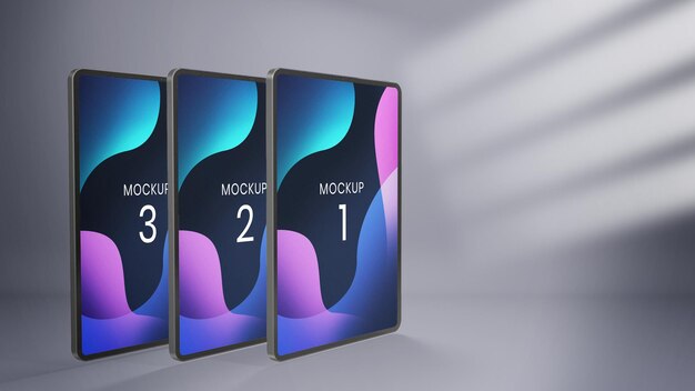 Modello di progettazione mockup tablet realistico