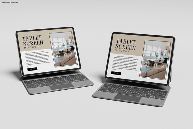 Реалистичная Таблетка Mockup
