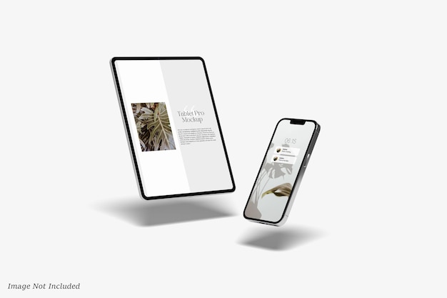 PSD mockup realistico per tablet e telefono