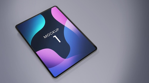 Mockup di schermo realistico tablet pro