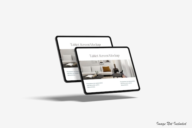 PSD schermo del tablet realistico mockup premium psd