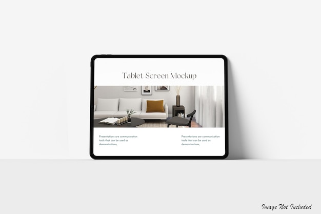 Realistic Tablet Screen Mockup Premium Psd