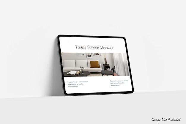 Realistic Tablet Screen Mockup Premium Psd
