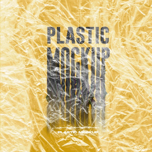 PSD un modello realistico di plastica trasparente