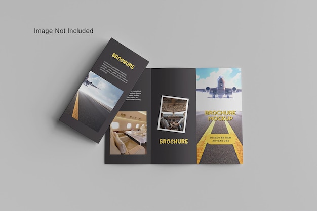 Realistic Trifold Brochure Mockup