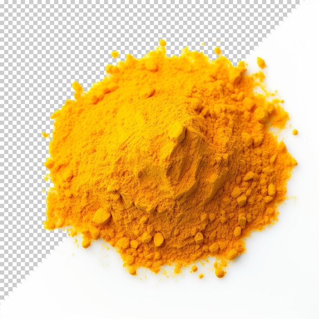 PSD realistic turmeric isolated on transparent background