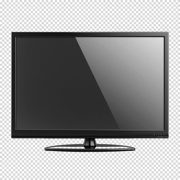 PSD realistic tv screen isolated on transparent background