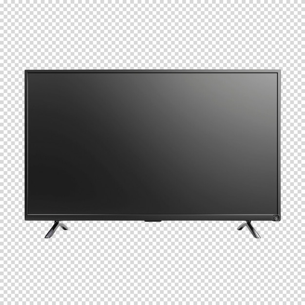 Realistic tv screen isolated on transparent background