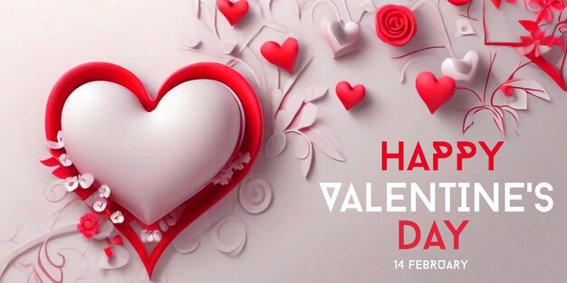 PSD realistic valentine's day background