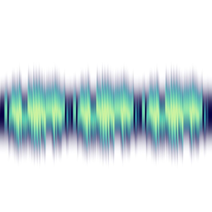 PSD realistic vector icon colorful music sound wave equalizer
