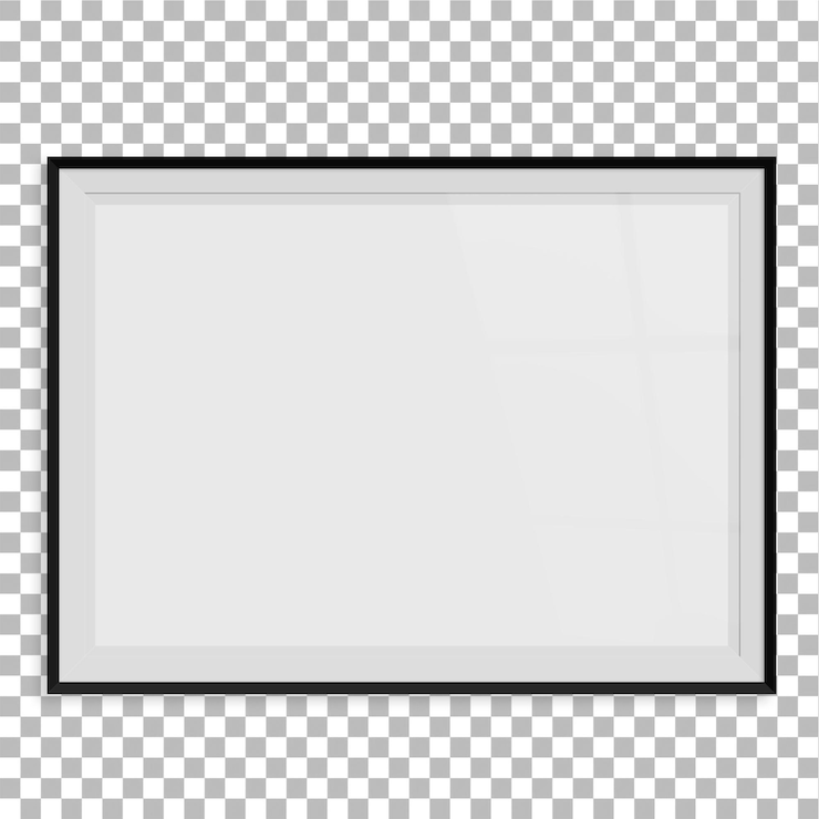 PSD realistic view various photo frame against plain background