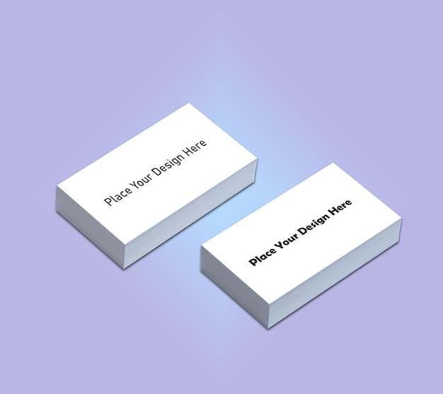 realistic visiting card mockup design psd template
