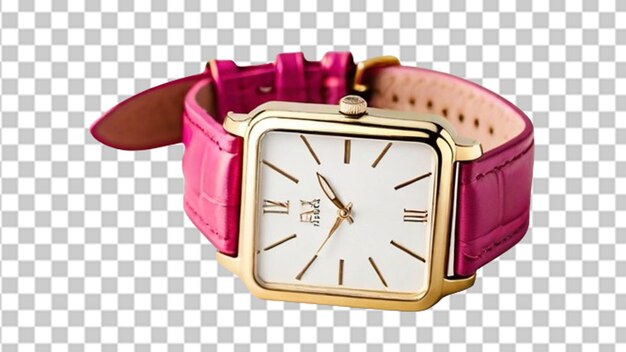 PSD realistic watch isolated on transparent background