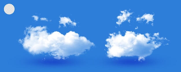 PSD realistic white cloud