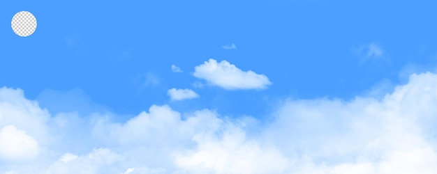 Realistic white cloud