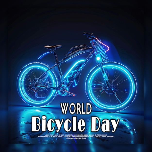 Sfondamento della giornata mondiale senza auto e della giornata mondiale della bicicletta