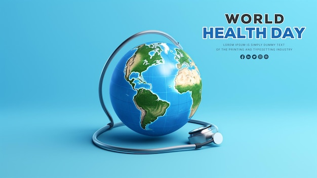 PSD realistic world health day background