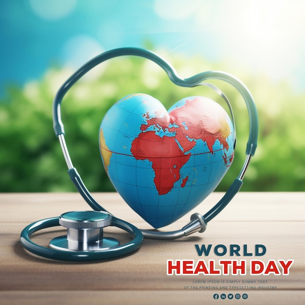 PSD realistic world health day background