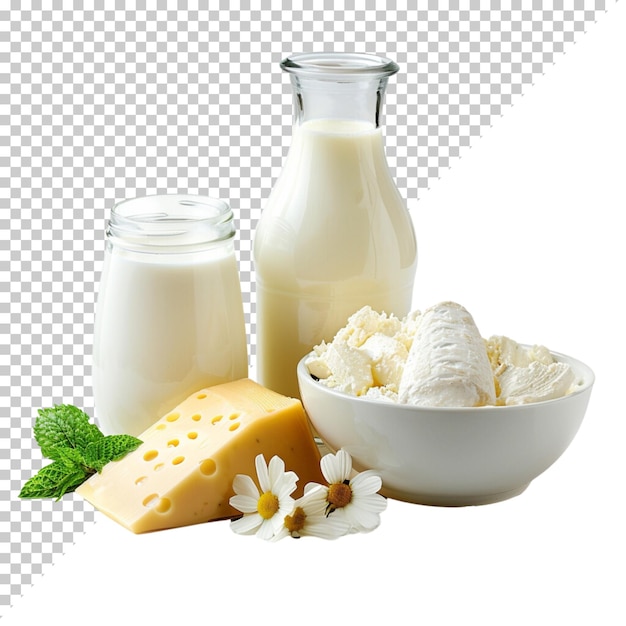 PSD Реалистичный всемирный день молока молочное пырскание молочная бутылка молочный продукт изолирован на прозрачном фоне