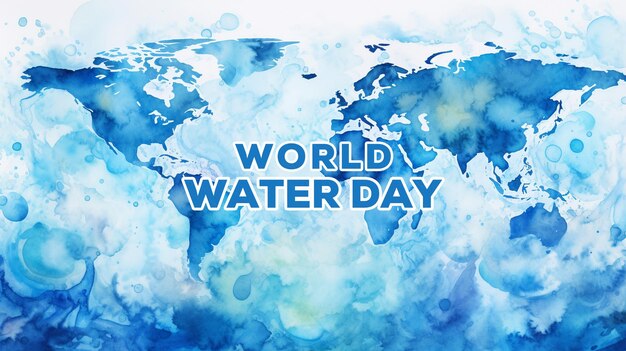 PSD realistic world water day background