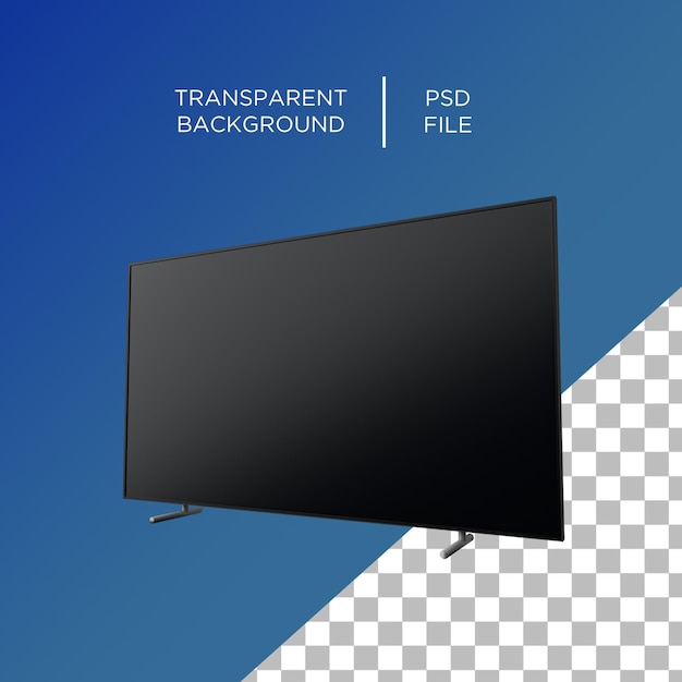 PSD realistisch 4k tv-scherm