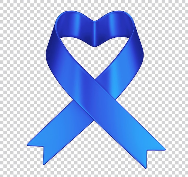 Realistisch blue ribbon world prostate cancer day-concept