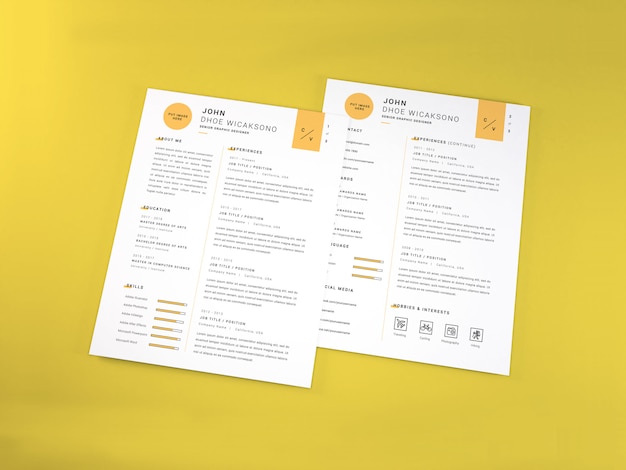 Realistisch Curriculum Vitae-model