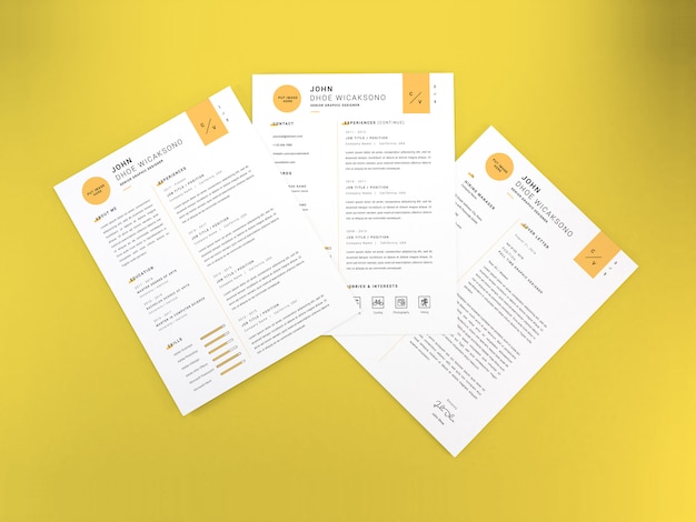 Realistisch Curriculum Vitae-model