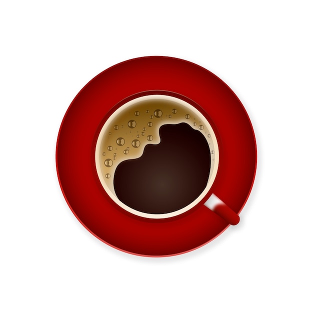 Realistisch element van een koffiebeker