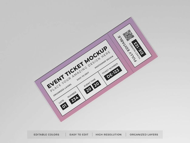 Realistisch evenementticketmodel